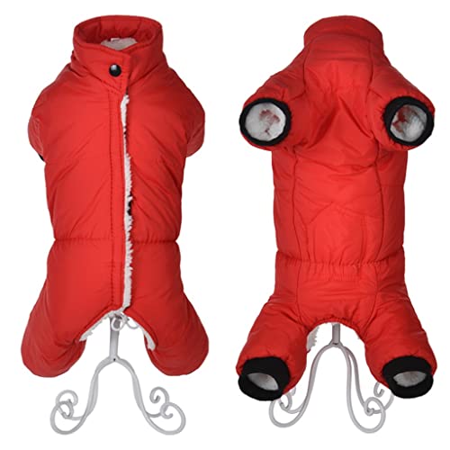 Dog Clothes Winter weibliche Hundekleidung Overall Thicken Warm Hund Costume Puppy Pommern Pommern Pommerschen Polly Französisch Bulldog Mantel Outfit (Color : A Size : XXXL Code) (A M Code) von Msuiiixcccc