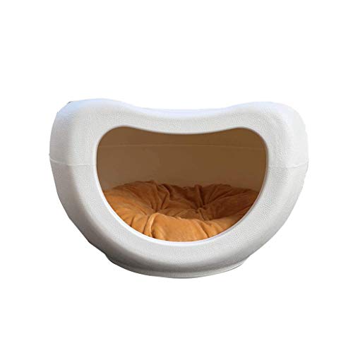 Haus für Haustiere Haustiere Katze Bett Nesting Hundehöhle Bett PP Halb geschlossen 48x42x29cm Hundebetten Haus für Haustiere Haustiere Katze Bett Nesting Hundehöhle Bett PP Halb geschlossen 48x42x29cm Hundebetten von Msuiiixcccc