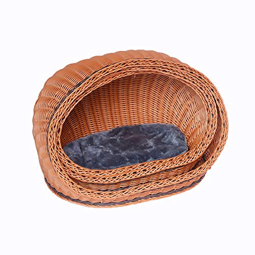 Haus für Haustiere Katze Bett Rattan Weben Haustier Korb Bequeme Schlaf Bett Schalenform handgestrickt für Hunde/Katze Hundebetten Haus für Haustiere Katze Bett Rattan Weben Haustier Korb Bequeme Schlaf Bett Schalenform handgestrickt für Hunde/Katze Hundebetten von Msuiiixcccc