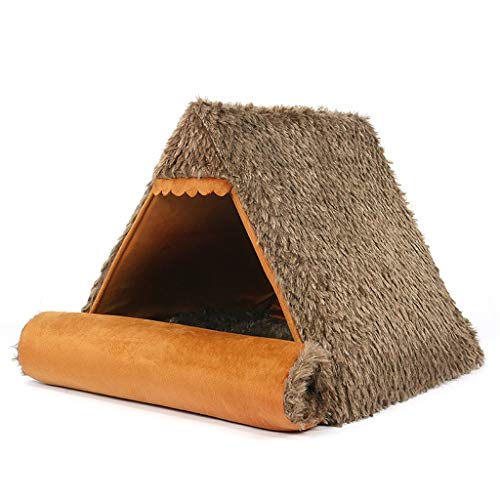 Haustier-Bett Hundezelt Katze Cussion Teppich Decke Vier Jahreszeiten Weich Warm Abnehmbar Waschbar Kratzfest für kleine und mittlere Haustiere von Msuiiixcccc