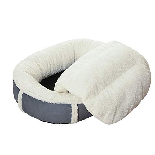 Haustier Betten für Hund Haustiere Bett Oval Kürbis Nest Vier Jahreszeiten Universial Flanell Haustier Sofa Abnehmbare Design Haustier Sofa für Hunde Katzen Haus für Katzen Y (XL) von Msuiiixcccc
