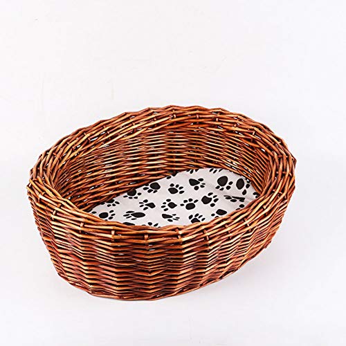 Haustier Betten für Hund handgestrickte Katze Bett Zwinger bequemes Haustier Bett Hund Korb Haustier Zubehör abnehmbar und waschbar Haustier zu Hause für Katzen y Haustier Betten für Hund handgestrickte Katze Bett Zwinger bequemes Haustier Bett Hund Korb Haustier Zubehör abnehmbar und waschbar Haustier zu Hause für Katzen y von Msuiiixcccc