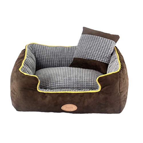 Haustier-Betten für Hundehaus Abnehmbare und waschbare Teddy Dog Bett Golden Retriever Hund Schlafen Großer kleiner Hund Haustier Nest Supplies Four Seasons Katze Litter Haus für Katzen Y (A 120X90CM) von Msuiiixcccc