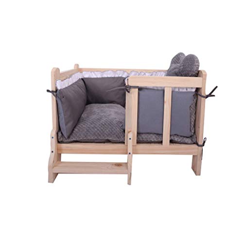Haustier Katze Bett Gepolstertes Bett Bolster Bett Massivholz Abnehmbar Abwaschbar vor Feuchtigkeit (L) von Msuiiixcccc