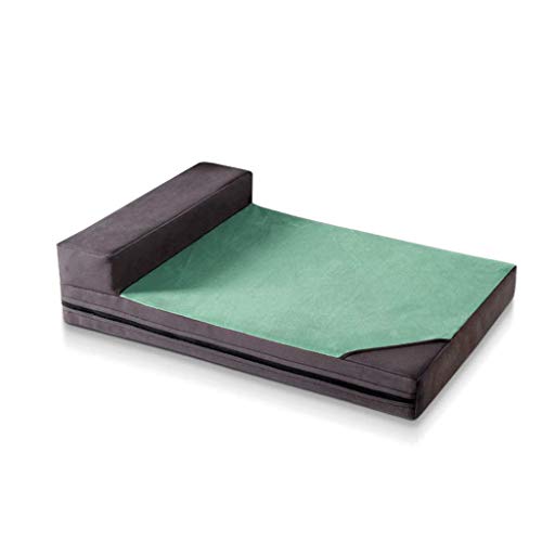 Haustier Katze Bett Hund Sofa Gepolstertes Bett Bolster Bett Haustiere Matratze Kissen 6cm Schwamm Füllung Abnehmbar waschbar (A L) von Msuiiixcccc