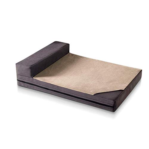 Haustier Katze Bett Hund Sofa Gepolstertes Bett Bolster Bett Haustiere Matratze Kissen 6cm Schwammfüllung Abnehmbar (D Medium) von Msuiiixcccc