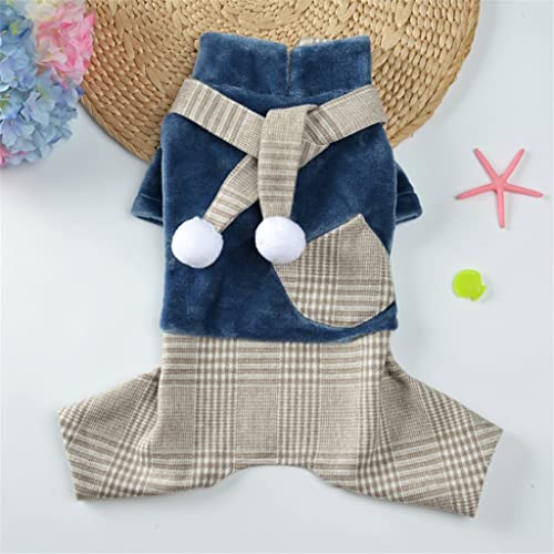 Haustier Kleidung Winter Hund Kleidung Overall Warm Hund Outfit Mantel Mantel Welpe Kleidung Yorkie Pommern Pommern Bichon Haustiere Kleidung (Farbe : A Größe: XScode) (B XScode) von Msuiiixcccc