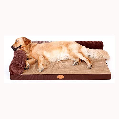 Haustier Soothing Bett 2 Kissen Designs Beruhigende Haustier Wirbelsäule Entspannende Muskeln Schwamm Dog Pad Rutschfeste abnehmbare Design Hund Sofa (Medium) von Msuiiixcccc