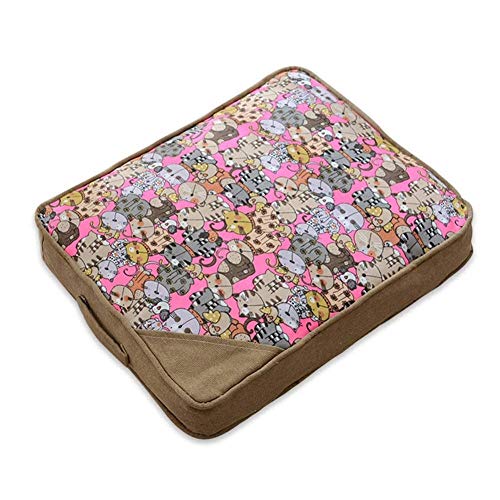 Haustiere Hundematten Gepolsterte Teppiche Haustierbett Sofas Warme und bequeme Hundebetten Hunde- und Katzenbettdecken Ganzjährig (A Medium) von Msuiiixcccc