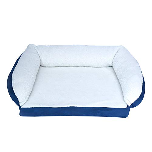 Heimat für Haustiere Hundebett Schlafsofa Bequeme Haustiernest Abnehmbare Design Haustiere Haus Leicht zu reinigen für Hund/Katze Hundebetten (weiß Medium) von Msuiiixcccc