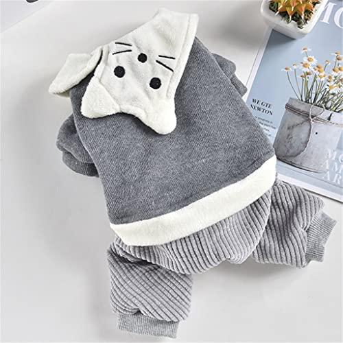 Hund Overall Haustier-Mantel Outfit Winter Hundekleidung Niedlichen Welpen Kleidung Pommerschen Pudel Schnauzer Kostüm Hundekleidung (Farbe : A Größe : L Code) (BS-Code) (BS-Code) von Msuiiixcccc
