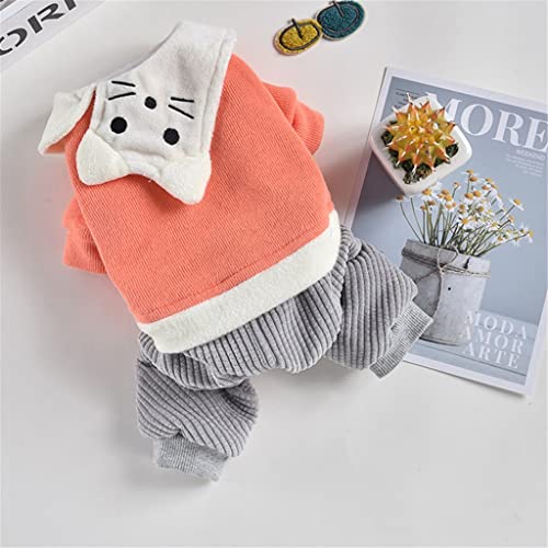 Hund Overall Pet Mantel Outfit Winter Hundekleidung Niedlichen Welpen Kleidung Pommerschen Pudel Schnauzer Kostüm Hundekleidung (Farbe : A Größe : L Code) (A S Code) von Msuiiixcccc