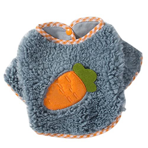 Hundebekleidung Herbst- und Winterkleidung Warme Jacke Haustier gepolsterter Mantel Welpe Soft Offene Pullover (Farbe: Blau Größe: S-Code) (Blauer XL-Code) von Msuiiixcccc