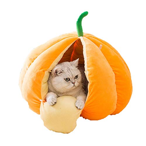 Katze Bett niedlich Haustier Schlafbett Kürbis Form Haus kreative Zwinger Katze Nest für Hunde/Katzen 1015 von Msuiiixcccc