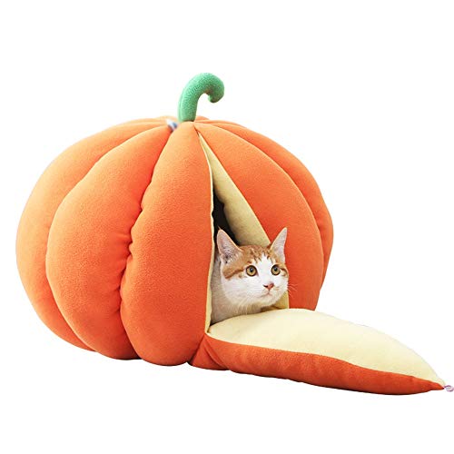 Katze Bett niedlich Haustier schlafen Bett Haus kreative Zwinger Katze bleiben Kürbis Form für Hunde/Katzen 1014 von Msuiiixcccc