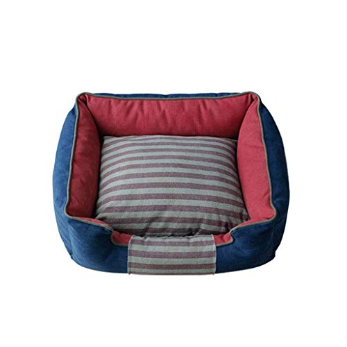 Kennel Abnehmbare Hundematte Vier Jahreszeiten Hundebett Teddy Kleine und mittlere Hund Haustier Hund Sofa Schutz Wirbelsäule (B XXL) von Msuiiixcccc
