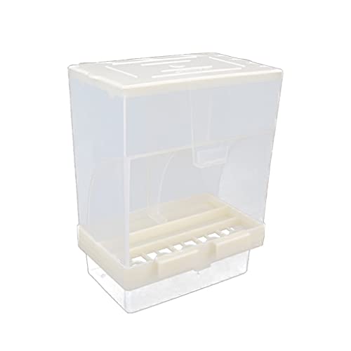 Kleine Größe Geflügelfutterhaus für Vögel Automatik Acryl Frischhaltebehälter Papagei Taube Spritzwassergeschütztes Vogelfutterhaus Outdoor Vogelhaus für Haustiere von Msuiiixcccc