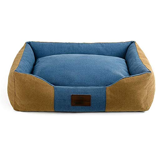 Leinwand Hundebett Weiche und atmungsaktive Hundesofa Kinderbett Einfache moderne Design Hunde- und Katzenmatratze (C klein) von Msuiiixcccc