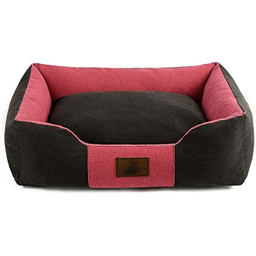 Leinwand Hundebett Weiche und atmungsaktive Hundesofa Krippe Bett Einfache moderne Design Hunde- und Katzenmatratze (D klein) von Msuiiixcccc