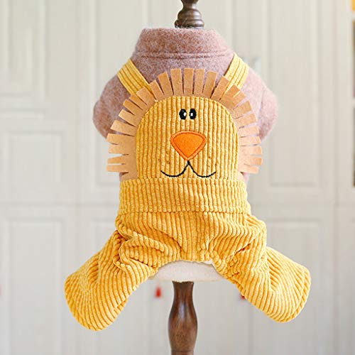 Pet Dickes Mantel Winter warme Hundebekleidung Teddy Pomeranian Small Dog Vierbeinige Kleidung (Größe: X-Small) von Msuiiixcccc