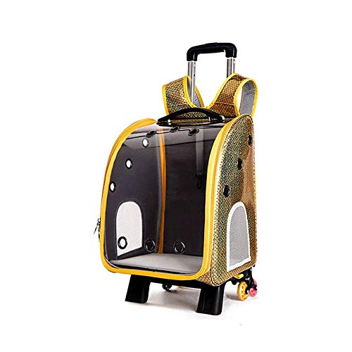 Tragbare Haustier Reisen Atmungsaktiver Rucksack Space Capsule Schaum Design und Welpe wasserdichte Handtasche Rucksack (A) von Msuiiixcccc