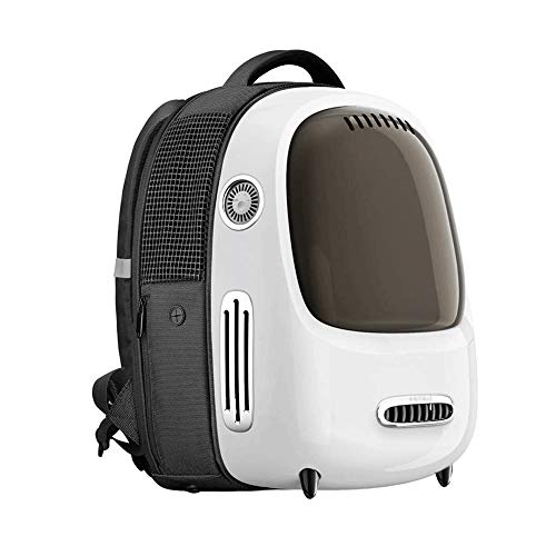 Tragbare Haustier Reisen Atmungsaktiver Rucksack Space Capsule Schaum Design und Welpe wasserdichte Handtasche Rucksack (B) von Msuiiixcccc