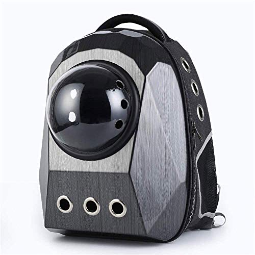 Tragbarer Haustierträger Rucksack und Puppy Rucksack Atmungsaktive Katze Rucksack Space Capsule Katze Rucksack Geeignet für Reisen Wandern Wandern Outdoor-Aktivitäten Schwarz Tragbarer Haustierträger Rucksack und Puppy Rucksack Atmungsaktive Katze Rucksack Space Capsule Katze Rucksack Geeignet für Reisen Wandern Wandern Outdoor-Aktivitäten Schwarz von Msuiiixcccc