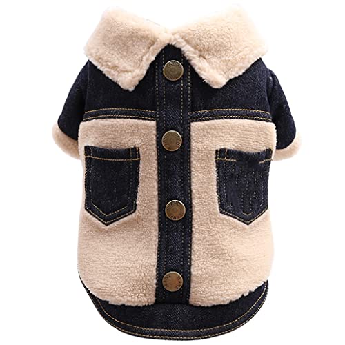 Winter Hundemantel Jacke Haustiere Kleidung Heiße Welpen Outfit Yorkshire Pudel Pommerschen Schnauzer Hundekleidung (Farbe : B Größe: M-Code) (A S-Code) von Msuiiixcccc