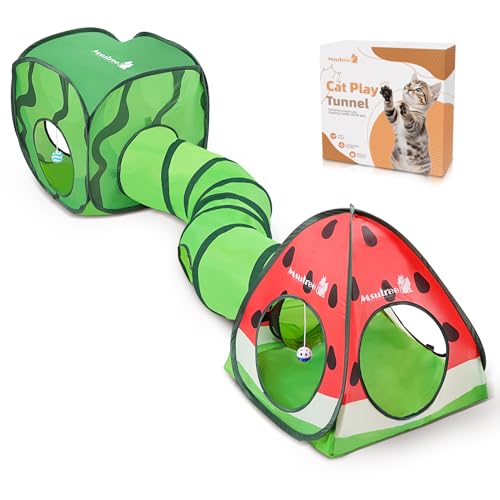 Katzentunnel-Spielzeug und Würfel, Kombi-Katzentunnel für Indoor-Katzen, Schlauch mit Spielball, interaktives Faltzelt zum Verstecken, Jagd und Ausruhen, All-in-One-Set, 3 Stück, Obst Katzentunnel-Spielzeug und Würfel, Kombi-Katzentunnel für Indoor-Katzen, Schlauch mit Spielball, interaktives Faltzelt zum Verstecken, Jagd und Ausruhen, All-in-One-Set, 3 Stück, Obst von Msutree