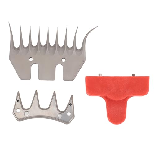 Mtlavishness Sheep Shears Replacement Blades Professional Stainless Steel 9 Curved Teeth and 4 Teeth Wool Clipper Blades for Sheep Alpacas Goats von Mtlavishness