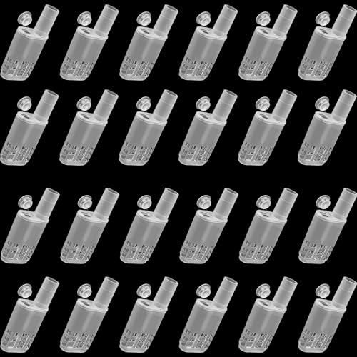 24 Stück Bienenkäfig für die Bienenzucht - Kunststoff Queen Catcher Clips mit Belüftung & sicherem Klappdeckel für Aufzucht & Transport 24 Stück Bienenkäfig für die Bienenzucht - Kunststoff Queen Catcher Clips mit Belüftung & sicherem Klappdeckel für Aufzucht & Transport von Mucee