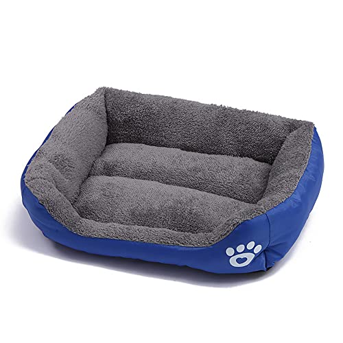 Hundebett-Matte, extra weich, für große und mittelgroße und kleine Welpen, Katzen, gemütlich, schlafendes Haustierbett, wasserdicht, rutschfeste Unterseite Hundebett-Matte, extra weich, für große und mittelgroße und kleine Welpen, Katzen, gemütlich, schlafendes Haustierbett, wasserdicht, rutschfeste Unterseite von Mucee