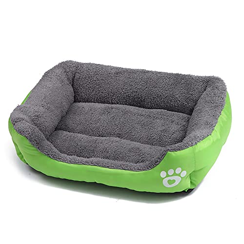 Hundebett-Matte, extra weich, für große und mittelgroße und kleine Welpen, Katzen, gemütlich, schlafendes Haustierbett, wasserdicht, rutschfeste Unterseite Hundebett-Matte, extra weich, für große und mittelgroße und kleine Welpen, Katzen, gemütlich, schlafendes Haustierbett, wasserdicht, rutschfeste Unterseite von Mucee