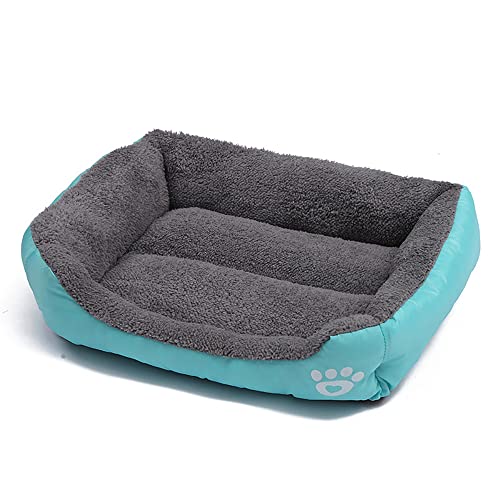 Hundebett-Matte, extra weich, für große und mittelgroße und kleine Welpen, Katzen, gemütlich, schlafendes Haustierbett, wasserdicht, rutschfeste Unterseite von Mucee