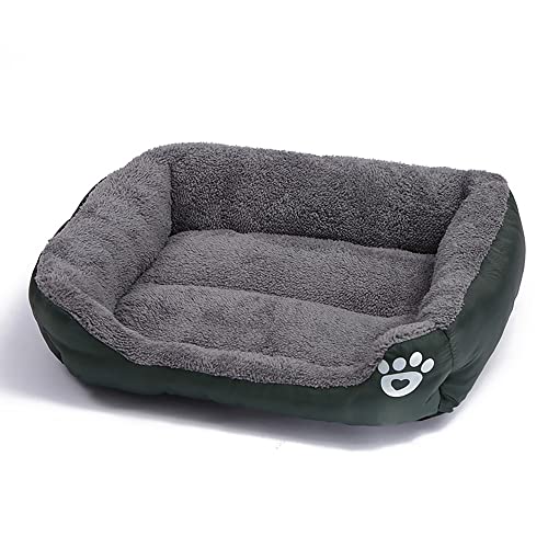 Hundebett-Matte, extra weich, für große und mittelgroße und kleine Welpen, Katzen, gemütlich, schlafendes Haustierbett, wasserdicht, rutschfeste Unterseite Hundebett-Matte, extra weich, für große und mittelgroße und kleine Welpen, Katzen, gemütlich, schlafendes Haustierbett, wasserdicht, rutschfeste Unterseite von Mucee