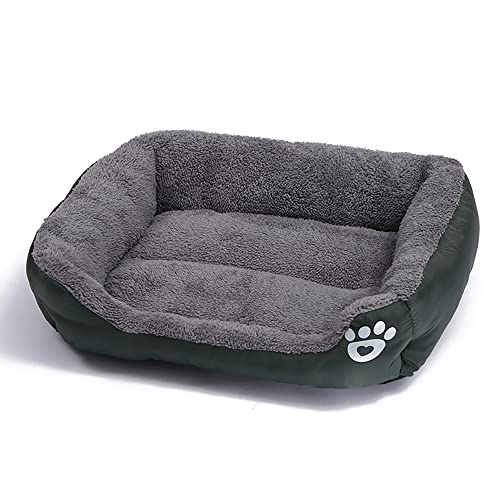 Hundebett-Matte, extra weich, für große und mittelgroße und kleine Welpen, Katzen, gemütlich, schlafendes Haustierbett, wasserdicht, rutschfeste Unterseite von Mucee