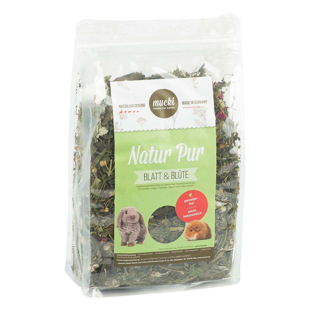 Mucki Nager Kräuter Mix "Blatt und Blüte" - Sparpaket: 2 x 500 g Mucki Nager Kräuter Mix "Blatt und Blüte" - Sparpaket: 2 x 500 g von Mucki