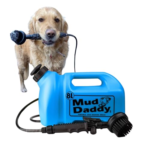 Mud Daddy Tragbares Haustierwaschgerät, 8 l, schlammige Spaziergänge, Haustierreinigung, Fellpflege, Blau Mud Daddy Tragbares Haustierwaschgerät, 8 l, schlammige Spaziergänge, Haustierreinigung, Fellpflege, Blau von Mud Daddy