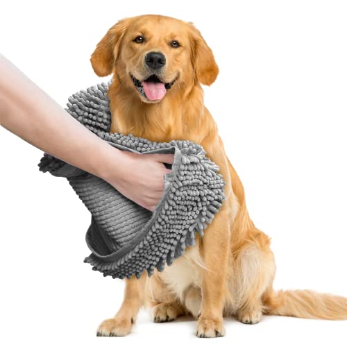 Muddy Mat Original Doggy Dryer, sehr saugfähige Mikrofaser, waschbar, schnelltrocknend, extra weiches Plüsch-Chenille-Badetücher zum Trocknen von großen Haustieren und kleinen Welpen – Grau Muddy Mat Original Doggy Dryer, sehr saugfähige Mikrofaser, waschbar, schnelltrocknend, extra weiches Plüsch-Chenille-Badetücher zum Trocknen von großen Haustieren und kleinen Welpen – Grau von Muddy Mat