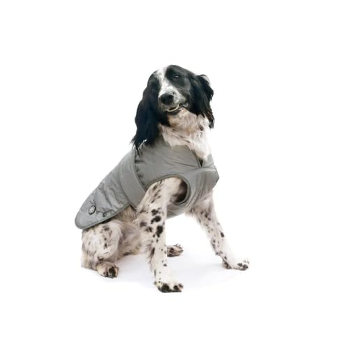 Muddy Paws Ultimate Reflektierender Hundemantel, Größe L, silberfarben von Muddy Paws