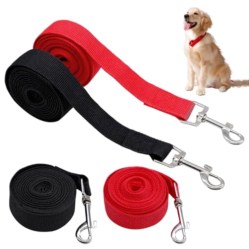 2 Stück Schleppleine für Hunde, 3M Lange Schleppleine mit Metallhaken Trainingsleine für Kleine Mittlere und Große Hunde 2 Stück Schleppleine für Hunde, 3M Lange Schleppleine mit Metallhaken Trainingsleine für Kleine Mittlere und Große Hunde von Mudoulu
