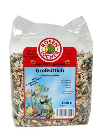 Mühlan 5X Großsittichfutter 1000g, wertvolle Saaten, Vogelfutter von Mühlan