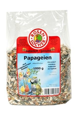 Mühlan 5X Papageienfutter 1000g, wertvolle Saaten, Vogelfutter von Mühlan