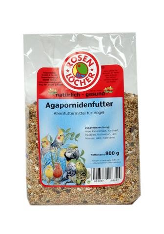 Mühlan 6X Agapornidenfutter 800g, für kleine Papageien, Sittiche, Agaporniden, Vogelfutter von Mühlan