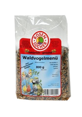 Mühlan 6X Waldvogelmenü 800g, wertvolle Saaten, Vogelfutter von Dttra
