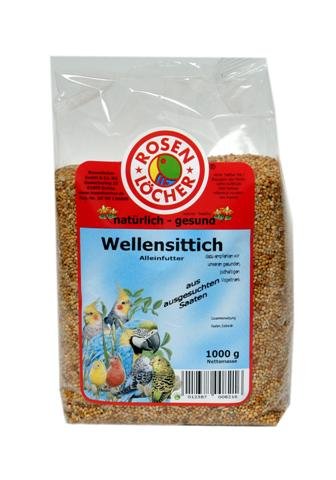 Mühlan 6X Wellensittichfutter 1000g, wertvolle Saaten, Vogelfutter von Mühlan