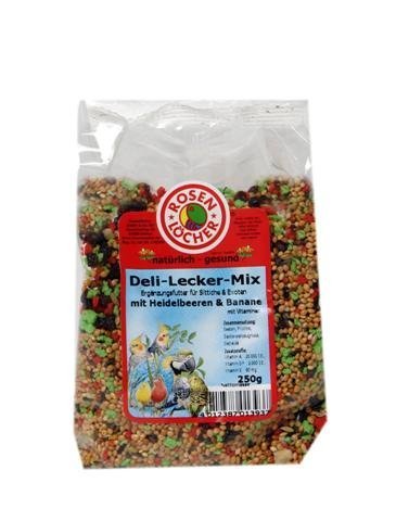 Mühlan 8X DeliLeckerMix Heidelbeer/Banane 250g, f. Wellensittiche, Vogelfutter von Mühlan