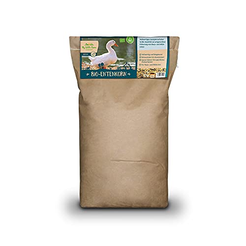 My Little Farm Bio-Entenkorn, 10 kg, vollwertiges Ganzjahresfutter für Enten, bedarfsgerecht mineralisiert und vitaminisiert, Alleinfuttermittel in Bio-Qualität von Mühldorfer My Little Farm