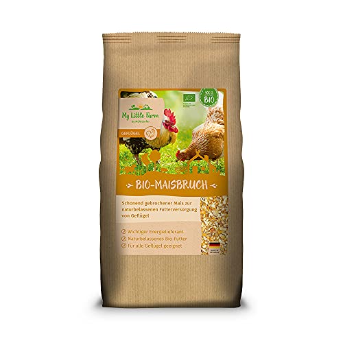 My Little Farm Bio-Maisbruch, 2 kg, naturbelassenes Futter für Hühner und andere Geflügel, schonend hergestellt, wichtiger Energielieferant, Bio-Qualität My Little Farm Bio-Maisbruch, 2 kg, naturbelassenes Futter für Hühner und andere Geflügel, schonend hergestellt, wichtiger Energielieferant, Bio-Qualität von Mühldorfer My Little Farm
