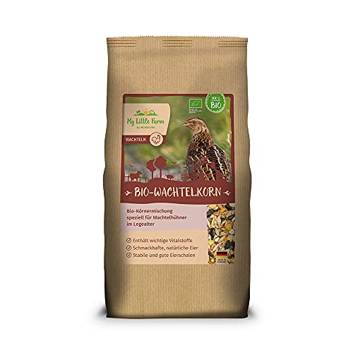My Little Farm Bio-Wachtelkorn, 2 kg, Futter für Wachtelhühner im Legealter, wertvolle Bio-Körnermischung, vitalstoffreich, für schmackhafte und natürliche Eier My Little Farm Bio-Wachtelkorn, 2 kg, Futter für Wachtelhühner im Legealter, wertvolle Bio-Körnermischung, vitalstoffreich, für schmackhafte und natürliche Eier von Mühldorfer My Little Farm